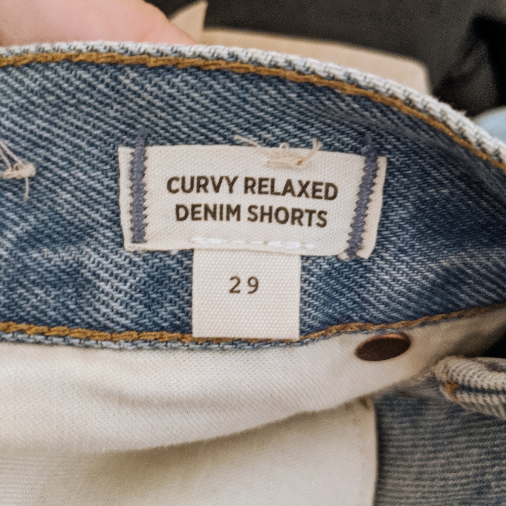 Madewell nwt relaxed denim shorts - Picture 2 of 4